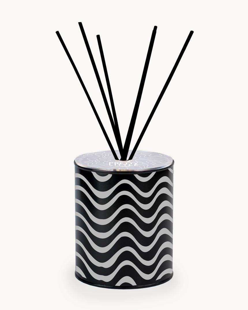 Air Freshener - "Waves" - Black / Silver
