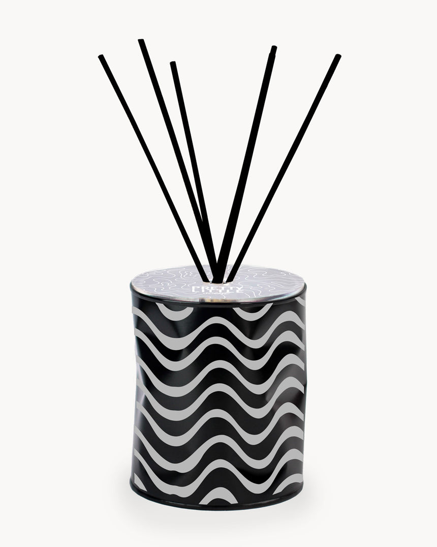 Air Freshener - "Waves" - Black / Silver