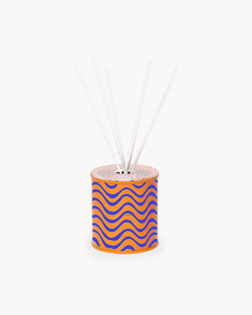 Mini Air Freshener - "Waves" Orange/Blue