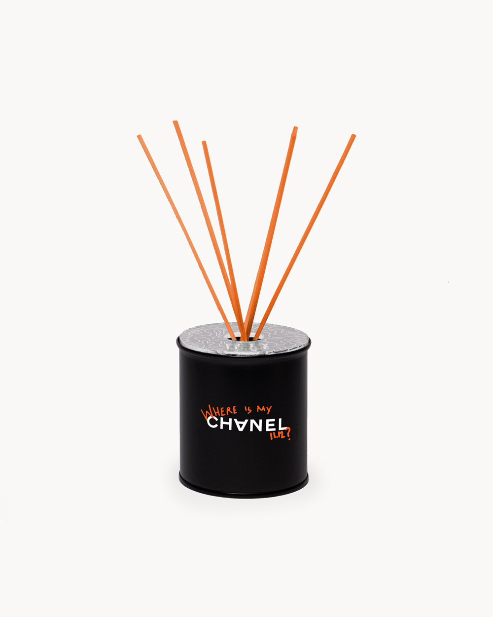 Mini Air Freshener - "Where is my CC?" Black/Orange