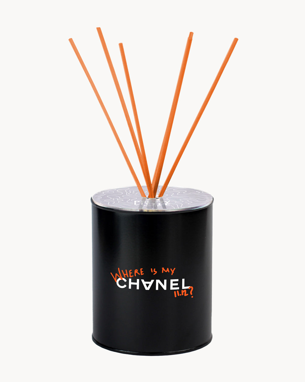 Air Freshener - "Where is my CC?" - Black / Orange