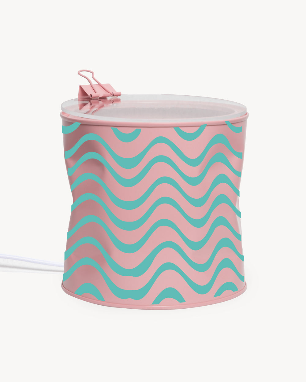 Lamp - “Waves” - Pink / Tiffany